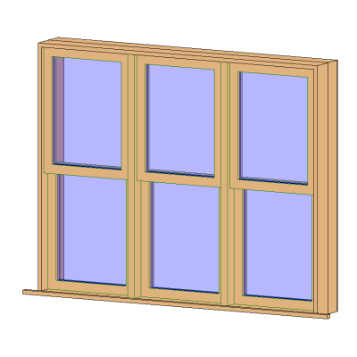 Double Hung Window - Triple 789