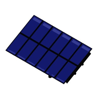 Solar panels for mobile of revit