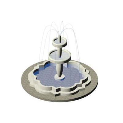 3-dimensional water fountain