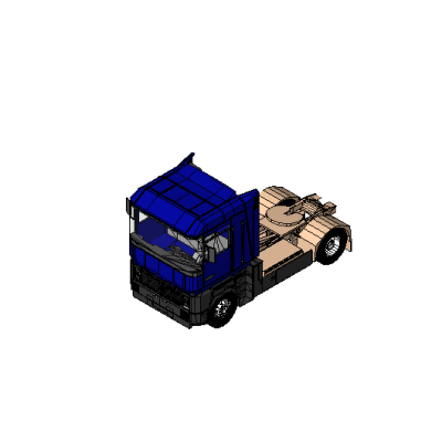 Sleeper Cab Semi-Truck Tractor