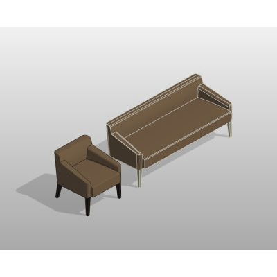 Sofa set with 2 seat options