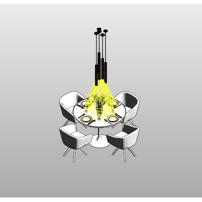 Dining Table Set 6 Dining Setup with Modern Pendant Lighting