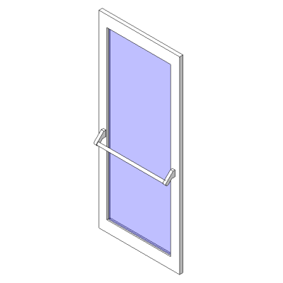 Sgl Glass - w Push Bar