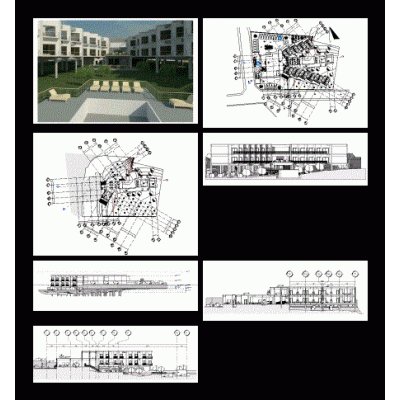 3-star hotel. architectural project