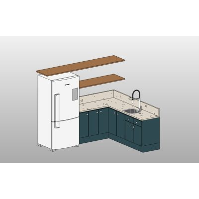 Bathroom Furniture with Round Mirror