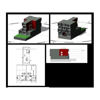 Multi-family housing with commercial premises