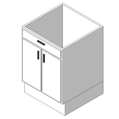 Vanity Cabinet - Dbl Door and 1 Drawer