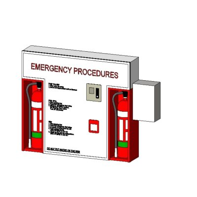 Fire extinguisher station