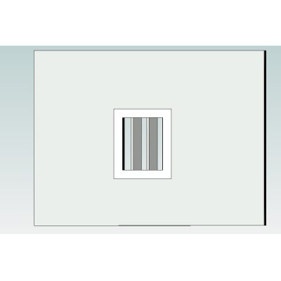 Louvered window with vertical blades