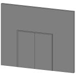 Double Egress Door w HM frame