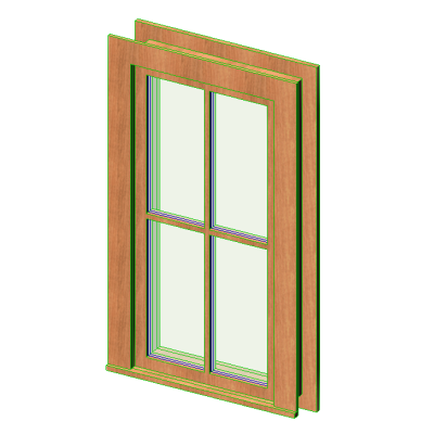 Casement-2x2 with Trim