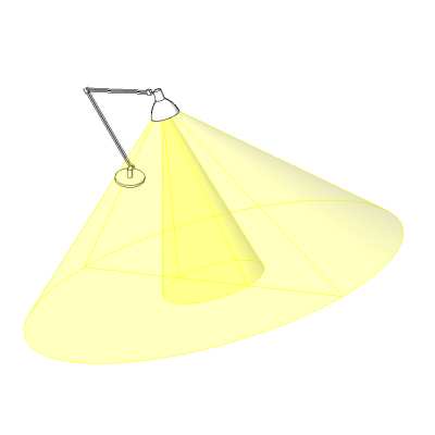 Table lamp with modern adjustable arm