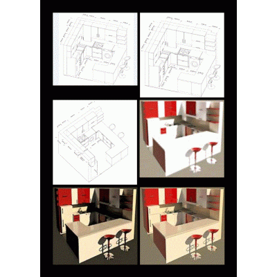 Cozy Small Kitchen Layout