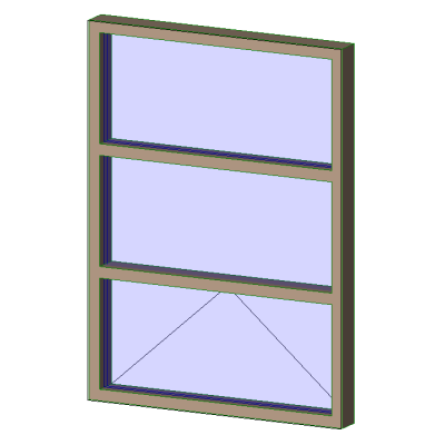 Aluminum Exterior Window 1x3 6329