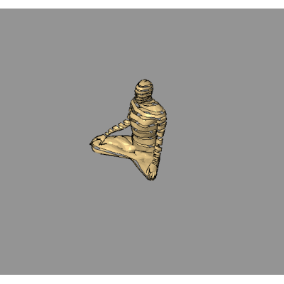 Meditating figure decorative sculpture