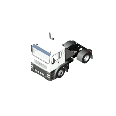 White Semi-Truck