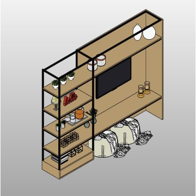 Stylish TV Unit and Shelves