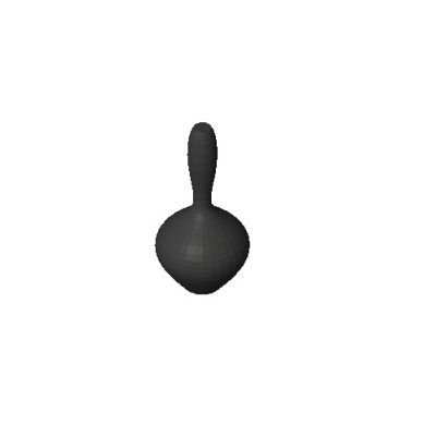 Black Balloon Shaped Object