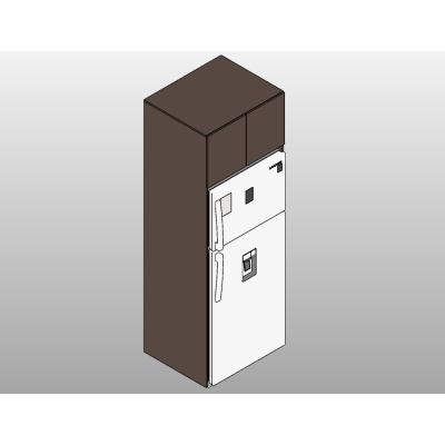 Sleek Double-Door Stainless Steel Refrigerator