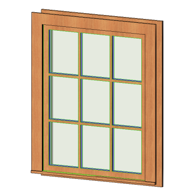Casement 3x3 with Trim