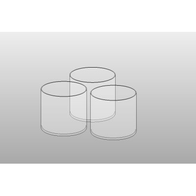 Cylindrical Plant Pot Trio