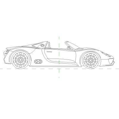 Car Detail Component Family - PORSCHE 918 Spider 10854