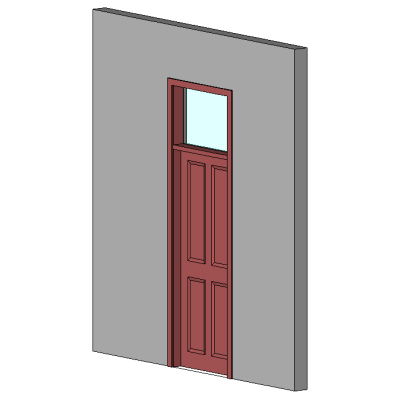 4 Panel Door with overhead window