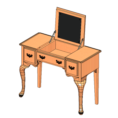 Vintage Flip-Top Vanity