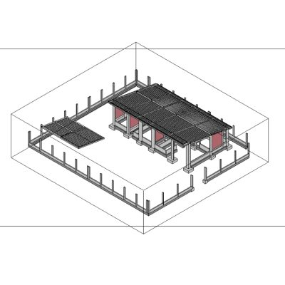 Structural Foundation Model with Columns and Beams