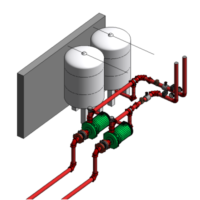Pump - vertical booster 3 Booster Pump System