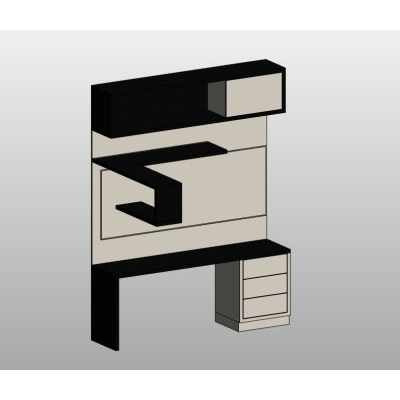 Desk with Home TV