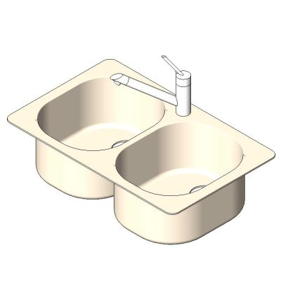 Compact Dual Basin Metal Sink