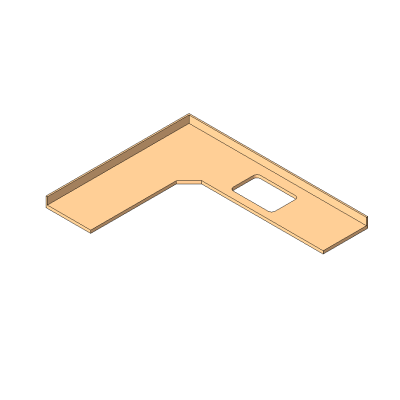 Counter Top - Corner w sink Hole (2)
