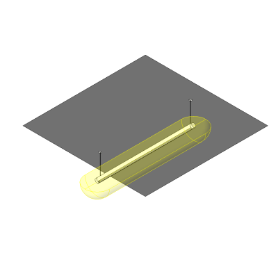 Suspended linear light modern fixture