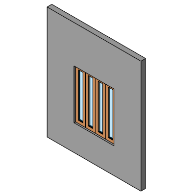 Accordion Window 4-Panel