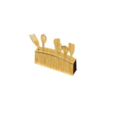 Wooden Utensil Holder