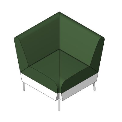 Corner Green Sofa Unit