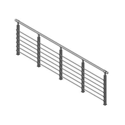 Aluminum railing.