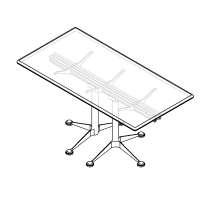 HermanMiller Collection BurdickGroup RectangularTable