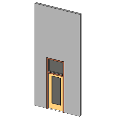 Double door with transom modern