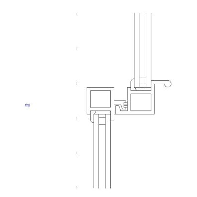 Aluminum sliding window modern detail