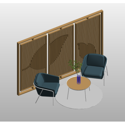 Partitioned Cafe Seating