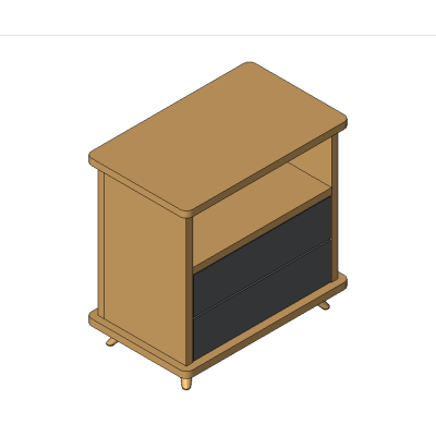 Wooden Bedside Cabinet
