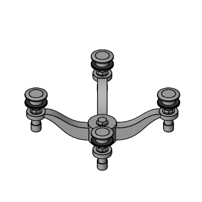 point support glass spider fitting hardware