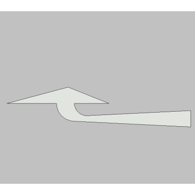 Road pavement left turn arrow marking