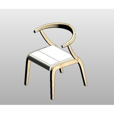 Sleek Curved Armchair