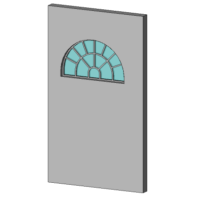 Arched Aluminum Window 12912