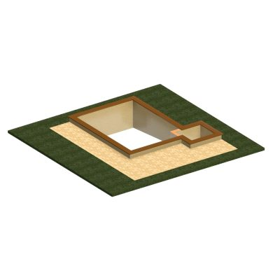 Swimming Pool with Entry Bay and Deck