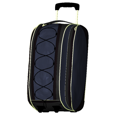 Travel suitcase with modern hard shell
