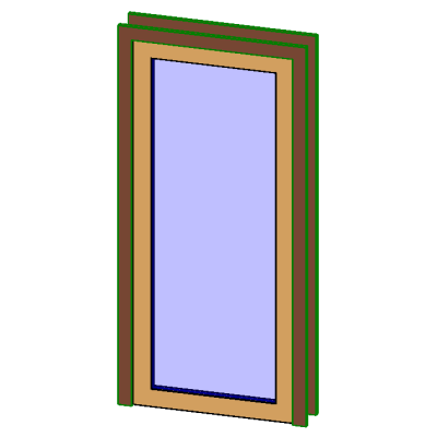 Modern Glass Door with Metal Frame